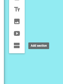 Add a section